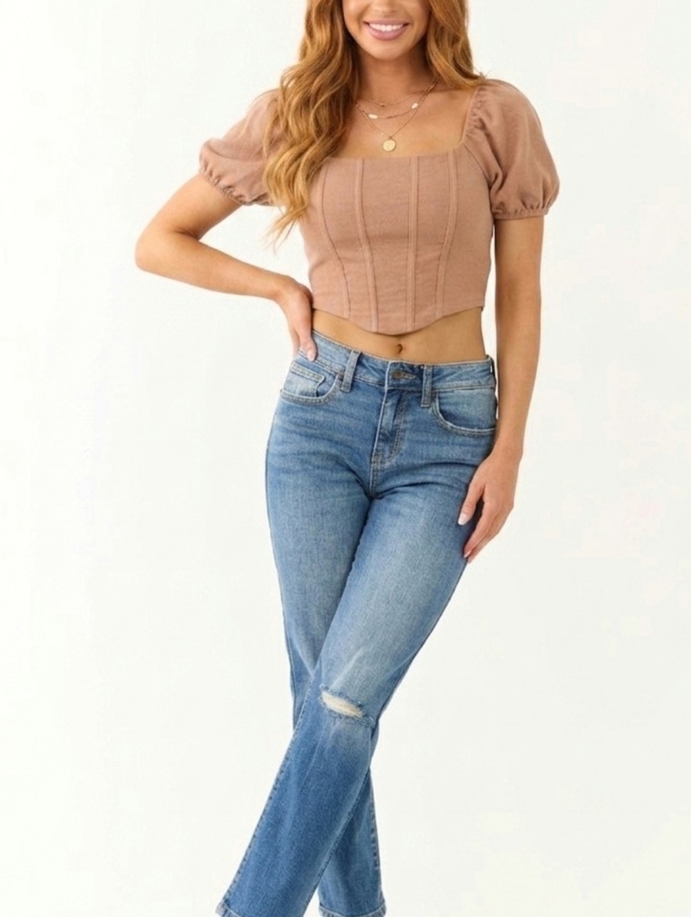 Kirious LA Corinne Bustier Crop Top - S